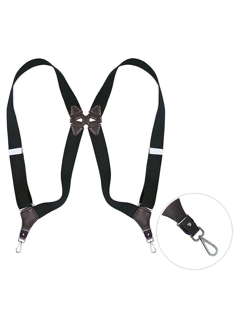 menaful harness Black Hook / One Size Retro Gentleman Men's Suspender Harness