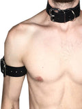 menaful harness Black / One Size Men's Adjustable Erotic Collar Choker - Black