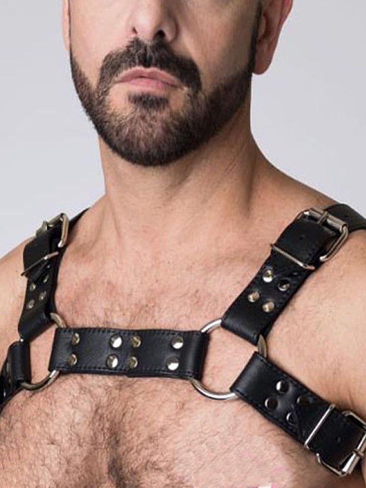 menaful harness Black / One Size Men's Flirt Bondage Suspenders Harness