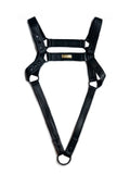 menaful harness Black / One Size Men's Removable Leather Straps Thong