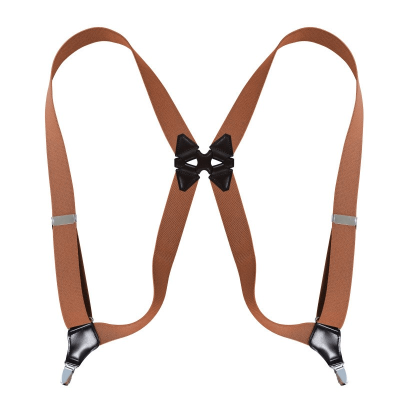 menaful harness Light Tan / One Size Retro Gentleman Men's Suspender Harness