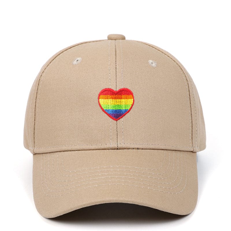 Menaful™ khaki Rainbow Love baseball cap