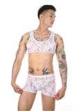 menaful Lace Sexy Stretch Underwear Suit