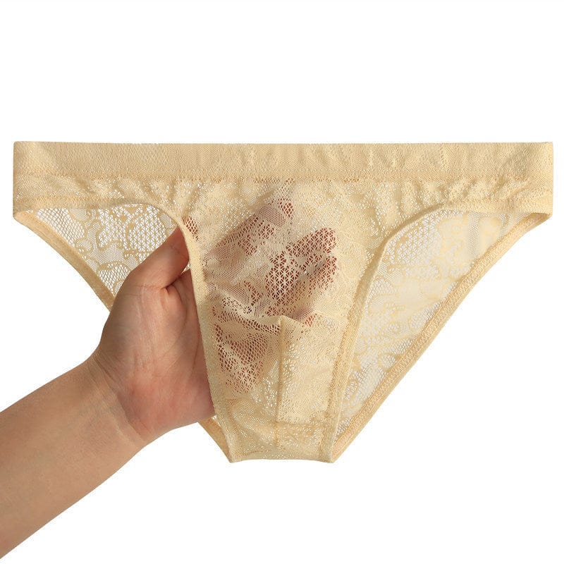 menaful Lace Sheer Briefs