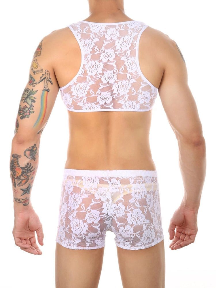 menaful Lace Underwear Suit