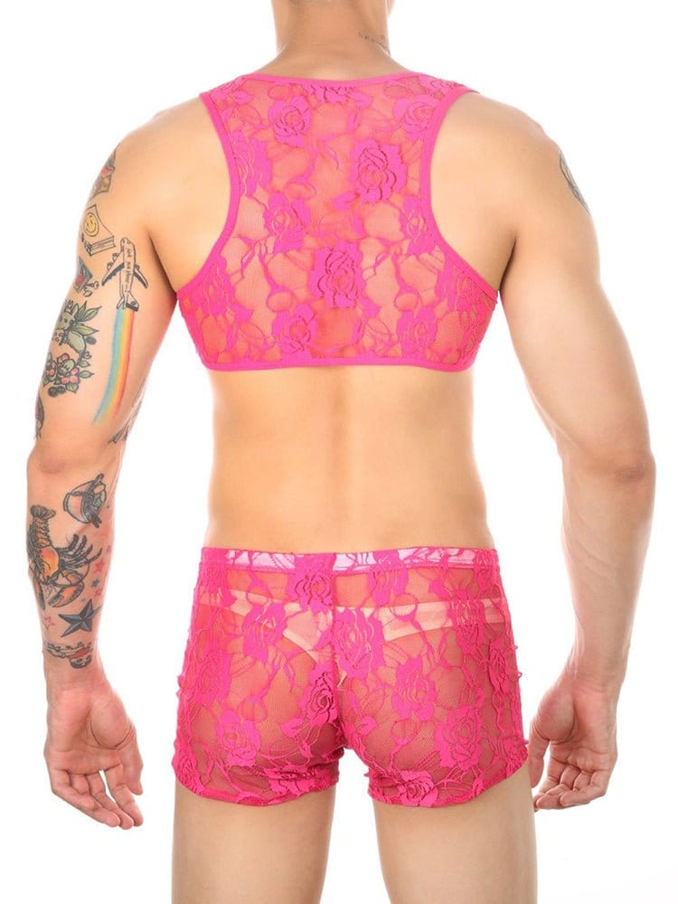 menaful Lace Underwear Suit