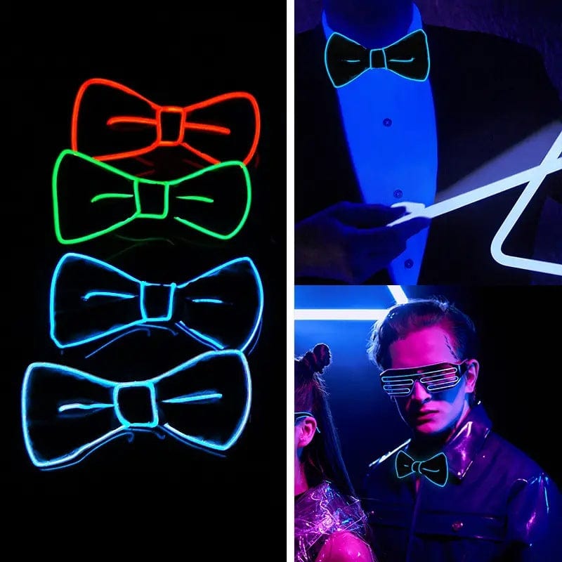 Menaful™ LED Light-Up Party Bowtie