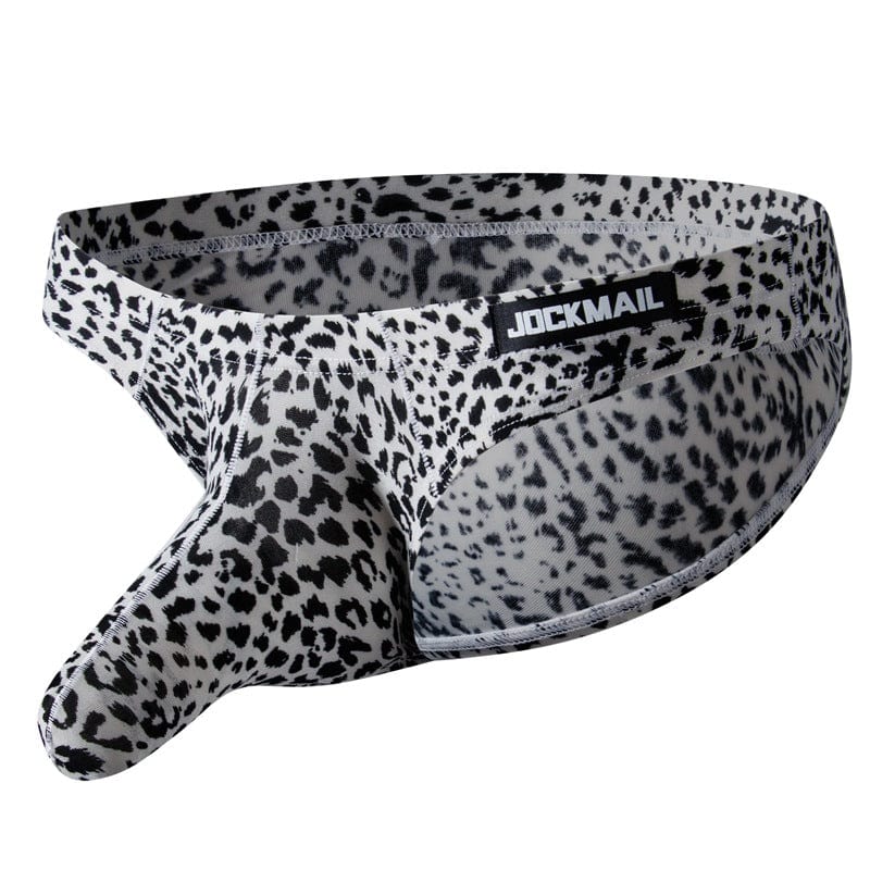 Menaful™ Leopard white / M Men's Sexy Leopard Print Large Pouch Brief