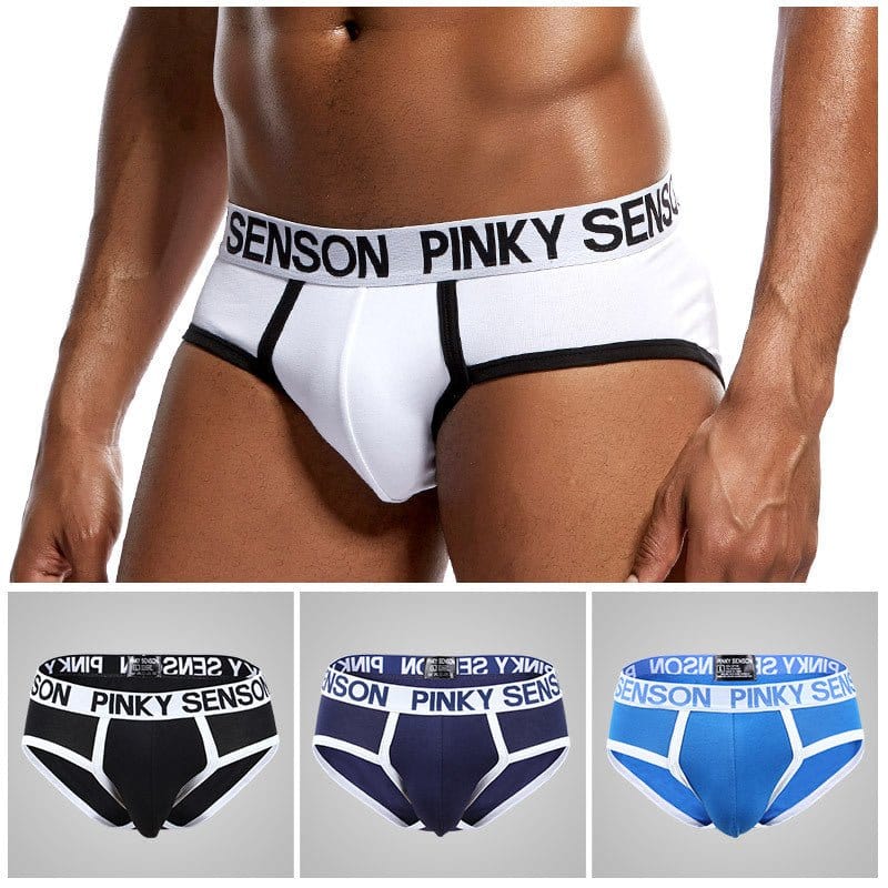 menaful Letter Color Cotton Briefs