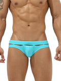 menaful Light Blue / M Cutout Fashion Sexy Swim Briefs