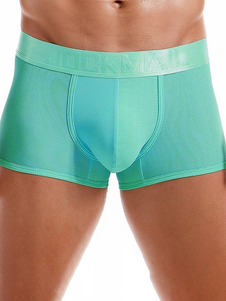 menaful Light Blue / M Ice Silk Breathable Fitness Boxer Briefs