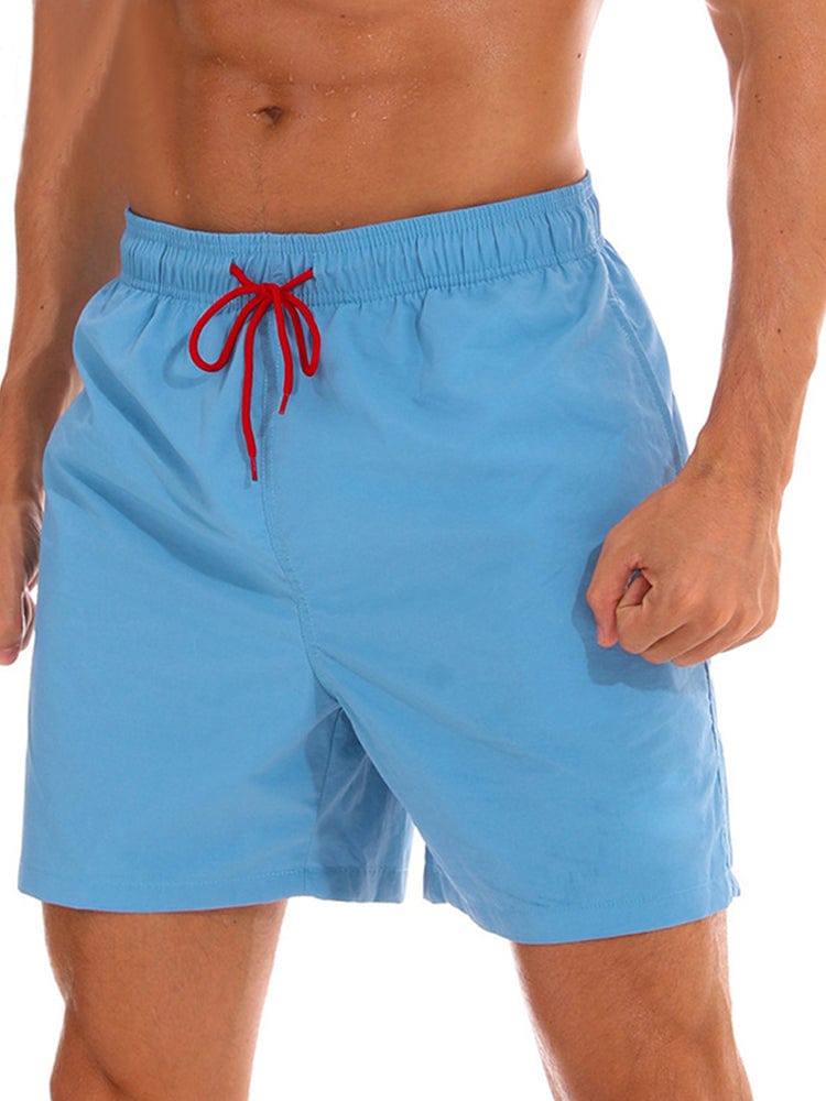 menaful Light Blue / M Men's Beach Shorts Sports Pants