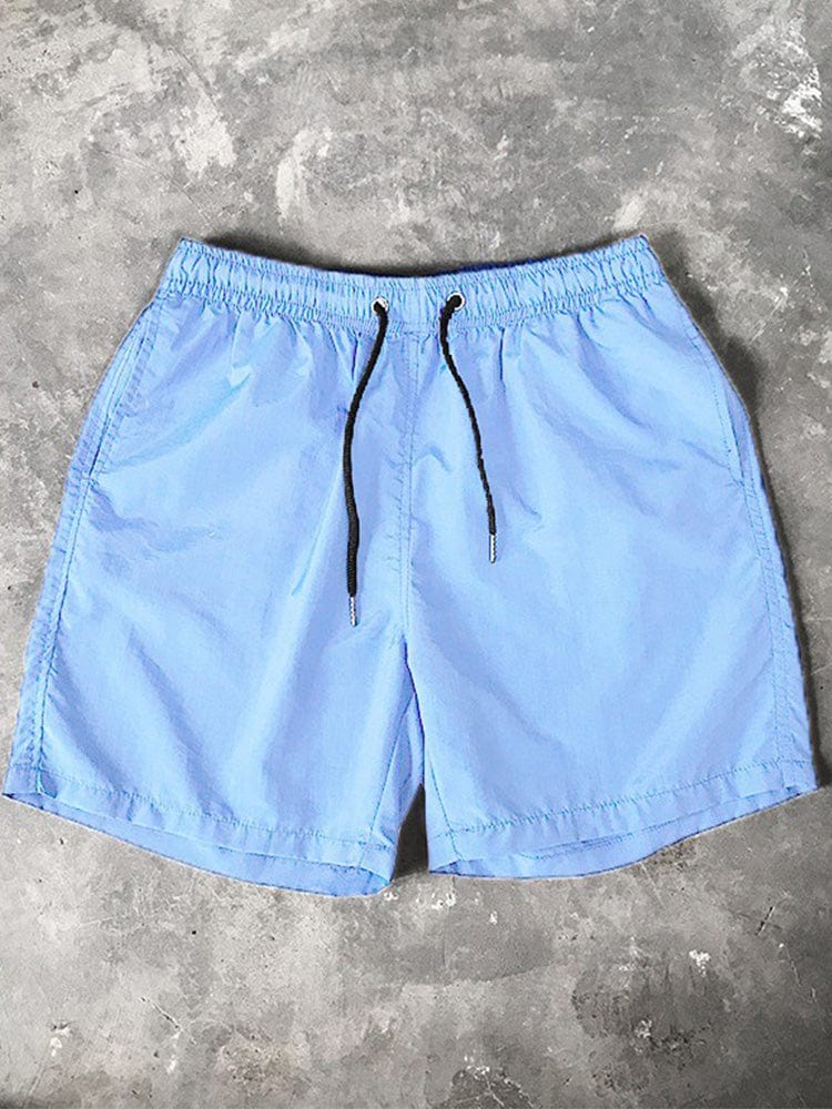 menaful Light Blue / M Men's Candy Color Cropped Pants