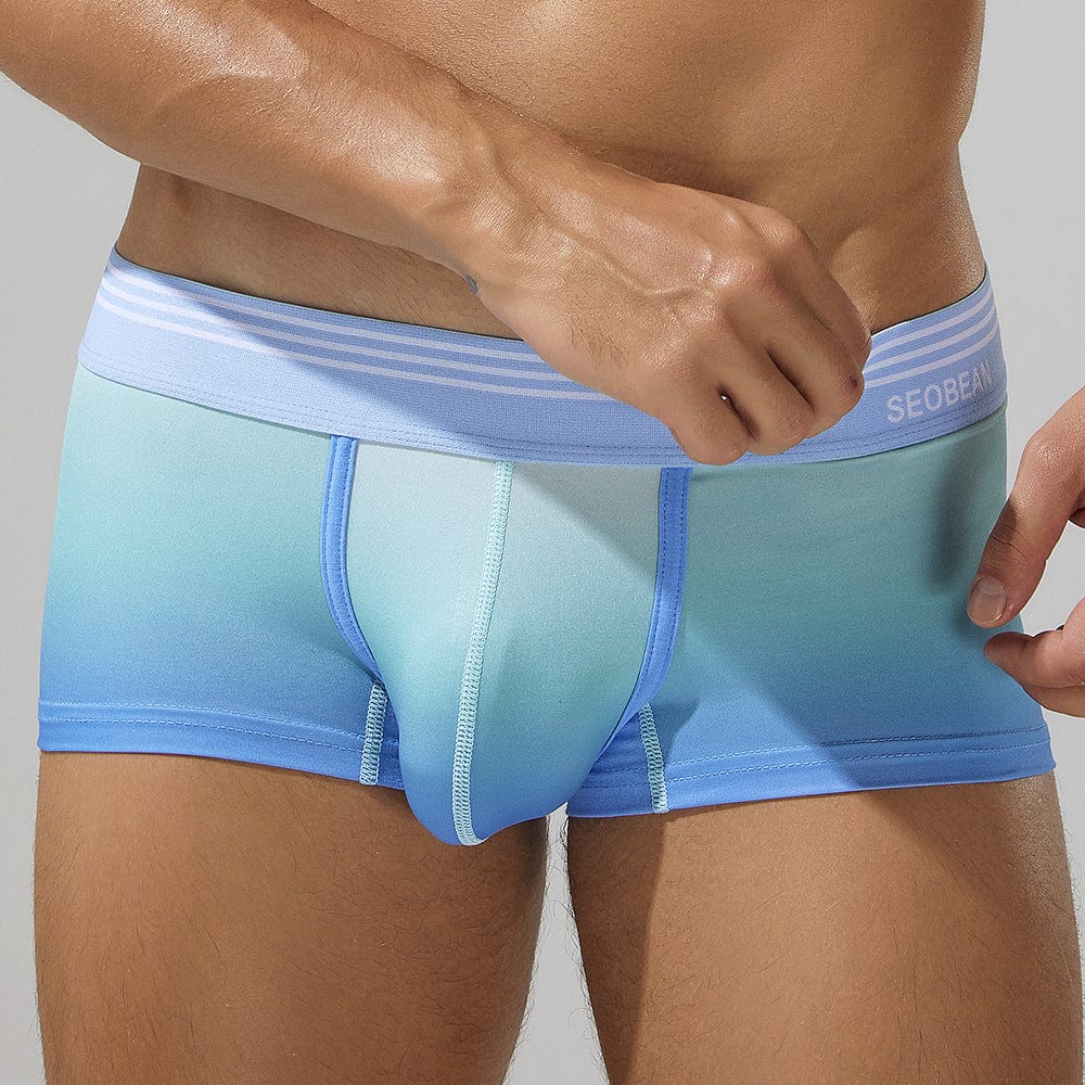 Menaful™ light blue / M Men’s Gradient Boxer Briefs