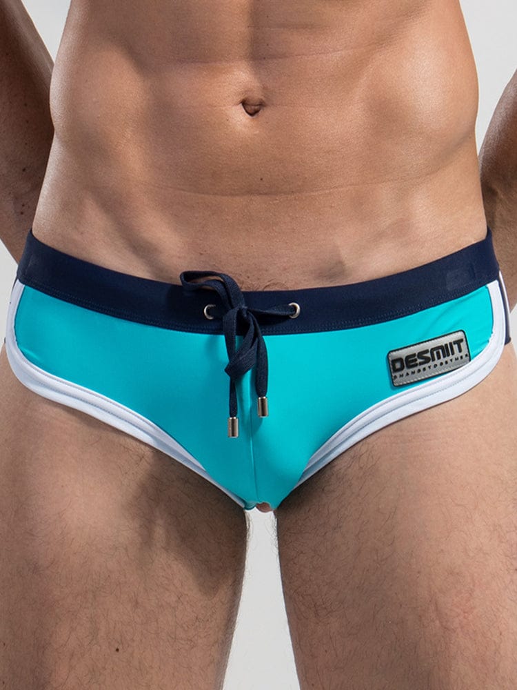 menaful Light Blue / M Men's Triangle Swim Briefs