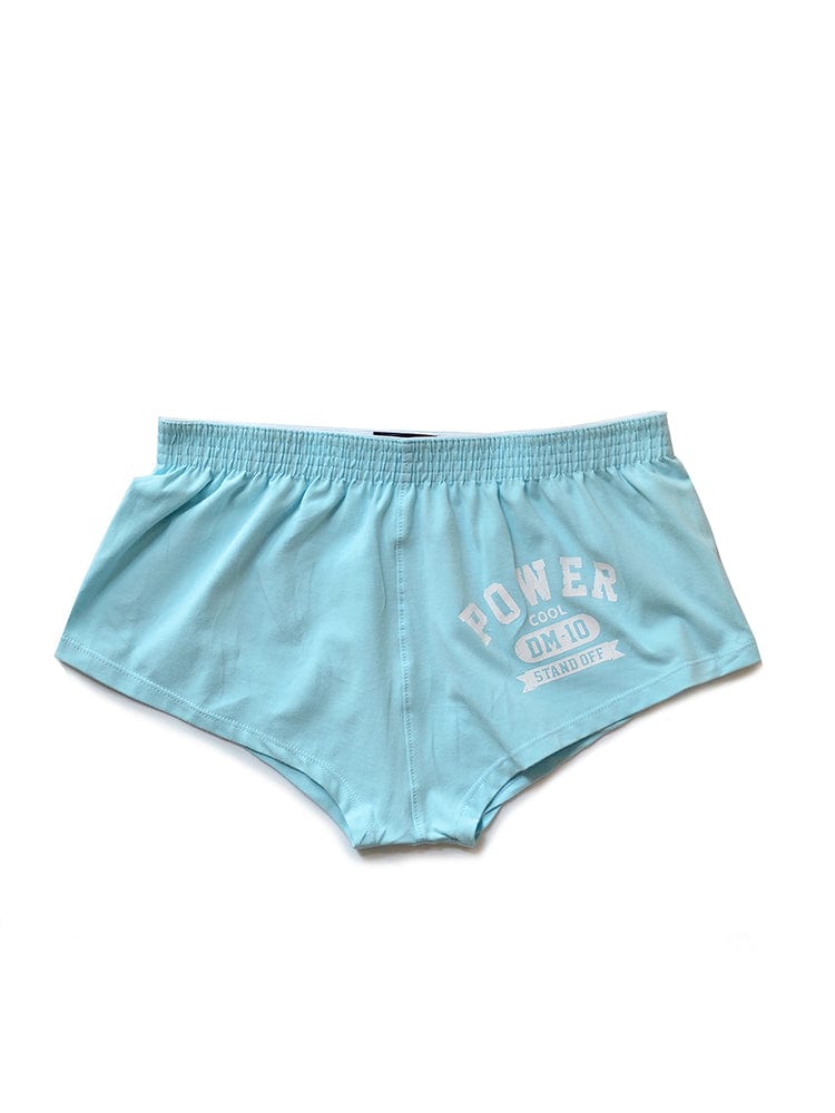 menaful Light Blue / M Printed Letters Low Waist Sexy Cotton Boxer Shorts