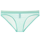 menaful Light Blue / M Sheer Mesh Bagless Skinny Briefs