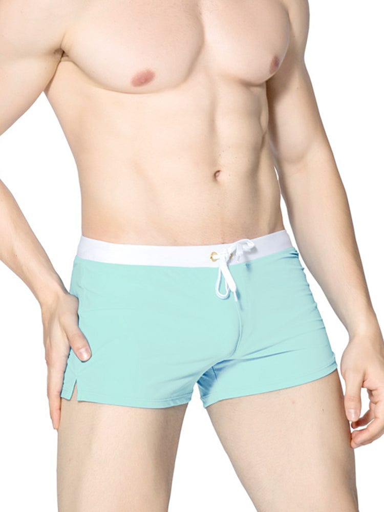 menaful Light Blue / S Men's Quick-drying Swimming Trunks (High Quality Version)