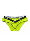 menaful Light Green / M Low Waist Sexy Bulge Pocket Briefs