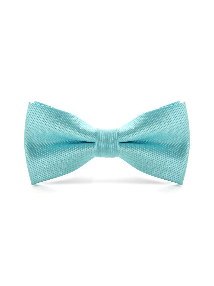 menaful Light Lake Blue Evening shirt suit bow tie