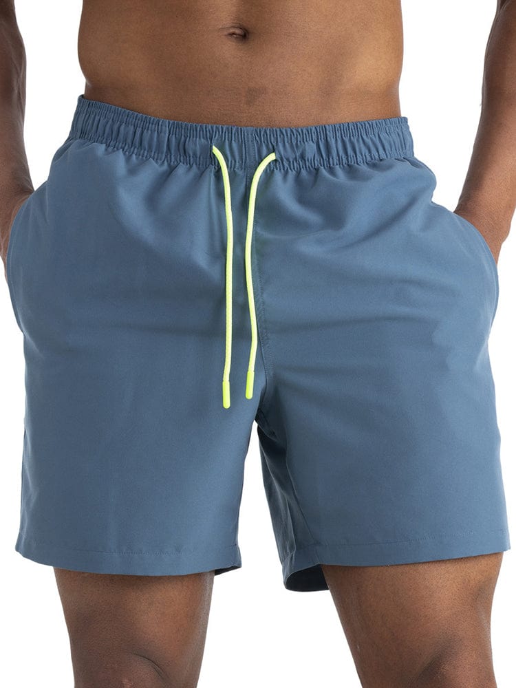 menaful Light Navy Blue / M Men's Plus Size Athletic Casual Board Shorts