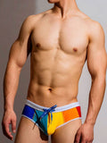 menaful Low Waist Sexy Rainbow Briefs