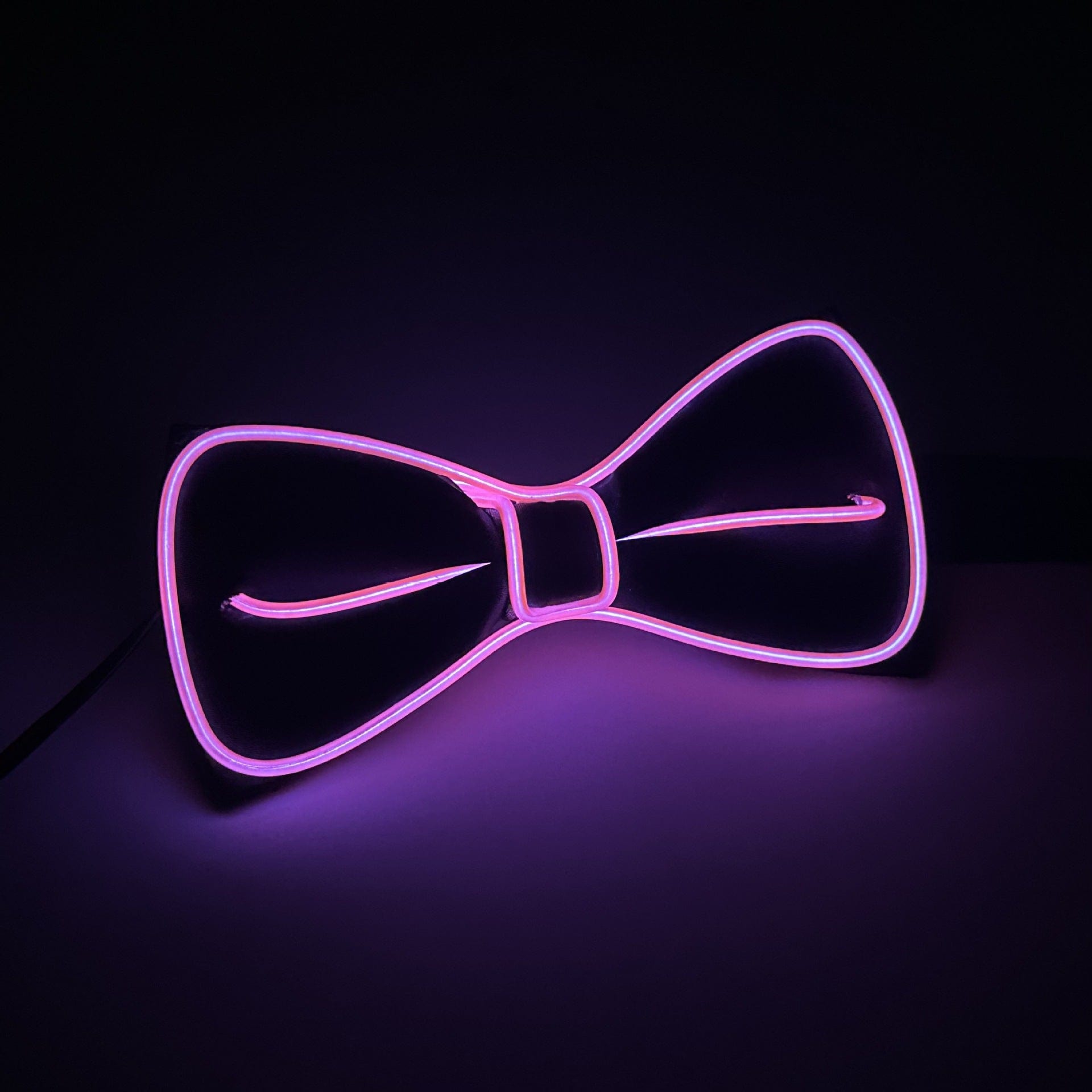 Menaful™ Magenta LED Light-Up Party Bowtie