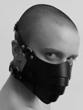 menaful MASK Black / One Size Punk Leather Breathable Mask - Black