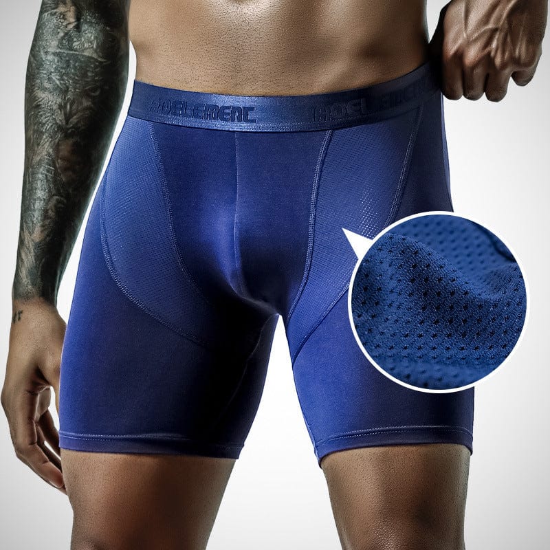 Menaful™ Men's Anti-Chafing Modal Breathable Sports Long Boxer Briefs