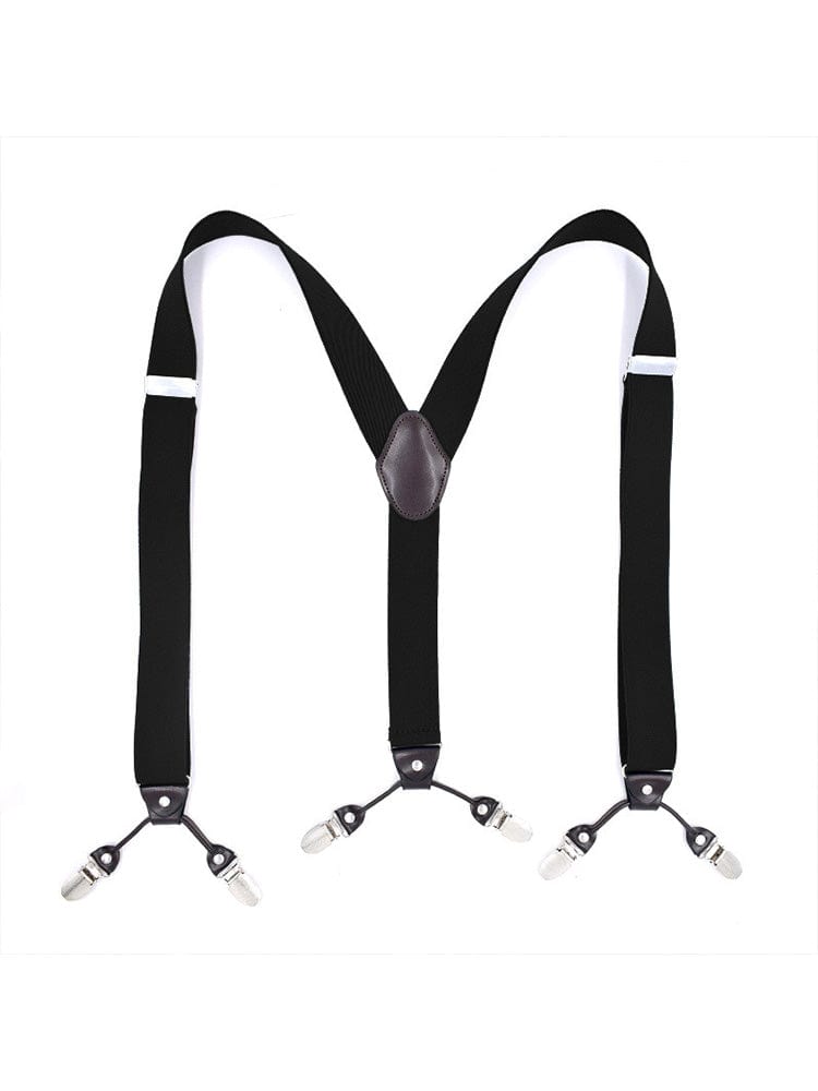 menaful Men's British Retro Style Straps Clip Suit Suspenders