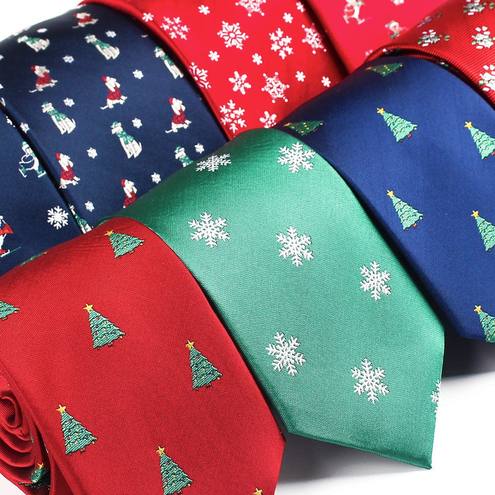 Menaful™ Men's British Style Polyester Christmas Necktie