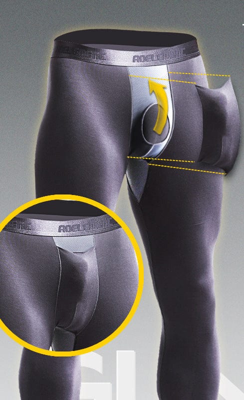 Menaful™ Men's Bullet-separating Modal Elastic Pants（Underwear and pants are combined into one）