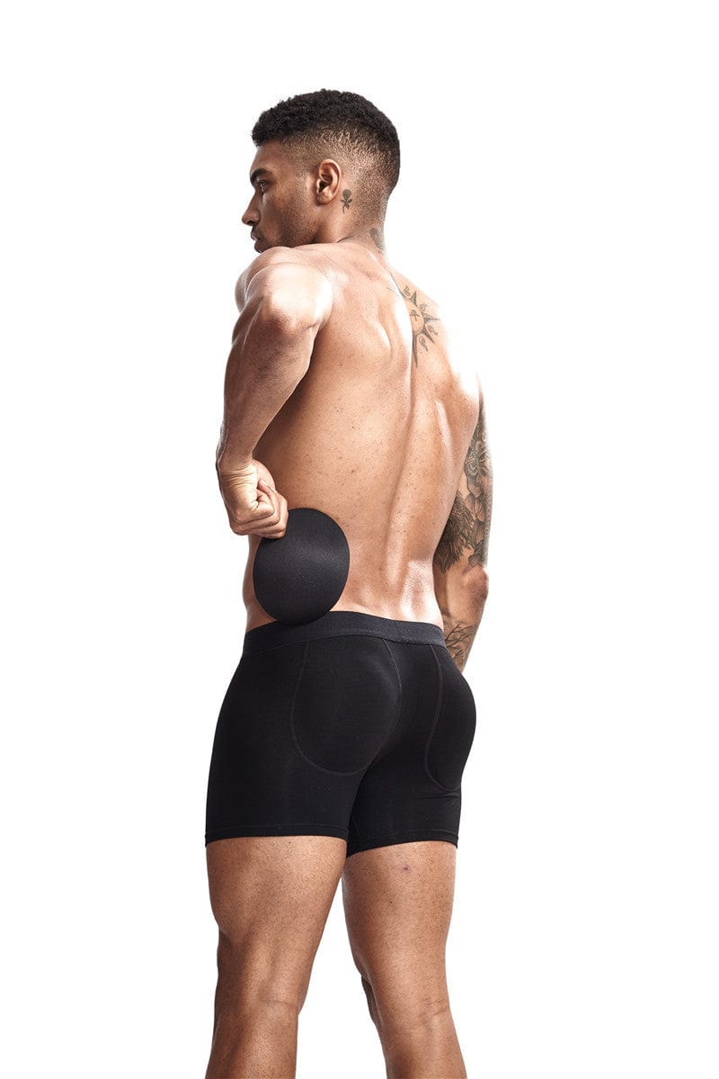 Menaful™ Men's Cotton Butt-Lifting Boxer Brief (Removable Hip Padding)