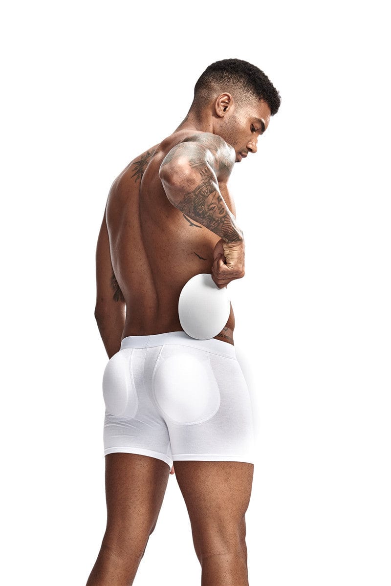 Menaful™ Men's Cotton Butt-Lifting Boxer Brief (Removable Hip Padding)