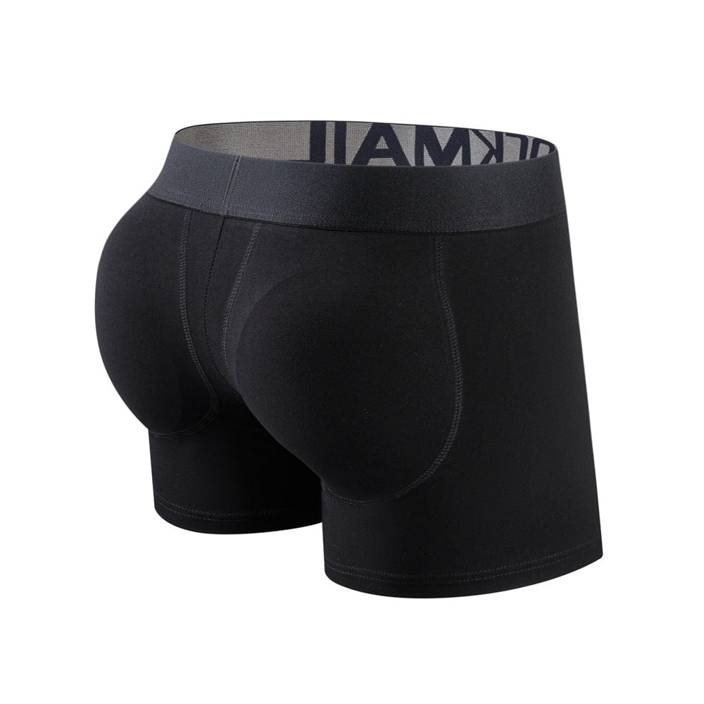 Menaful™ Men's Cotton Butt-Lifting Boxer Brief (Removable Hip Padding)