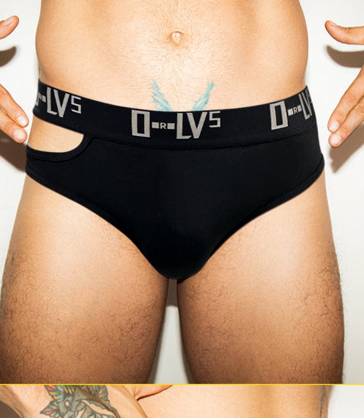 Menaful™ Men's Cotton Hollow-out Sexy Briefs With Side Cutouts