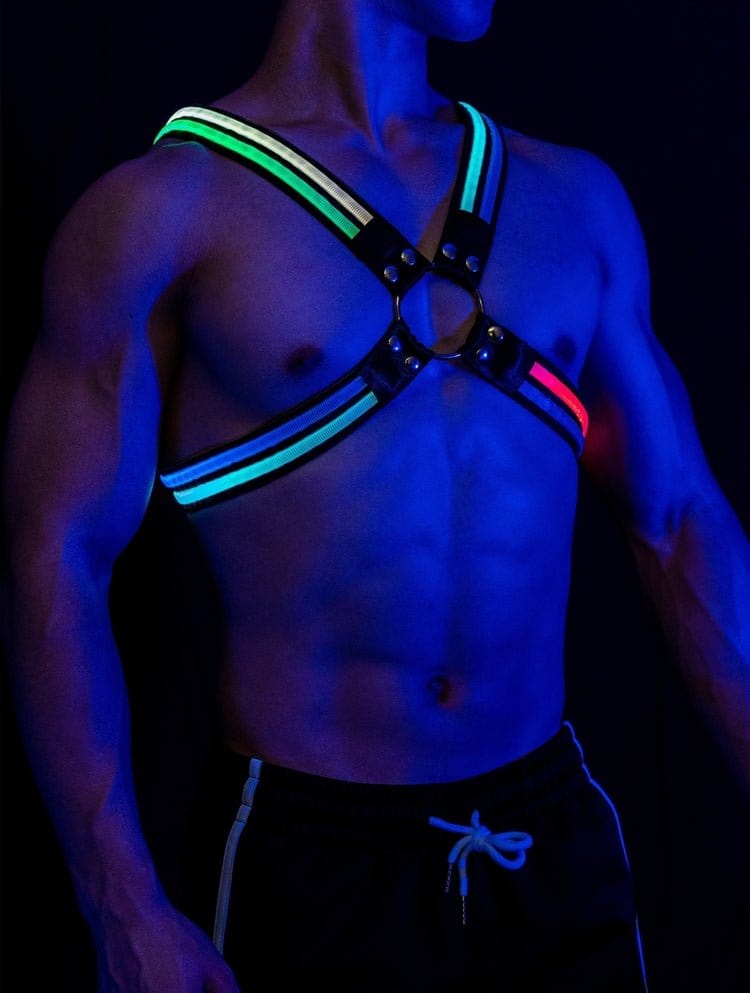 Menaful™ Men's Dazzling Rechargeable Sexy X-Shaped Glowing Harness