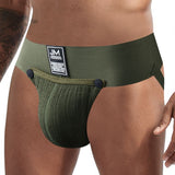 Menaful™ Men's Detachable Pouch Knitted Breathable Thong