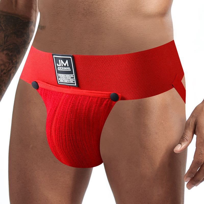 Menaful™ Men's Detachable Pouch Knitted Breathable Thong