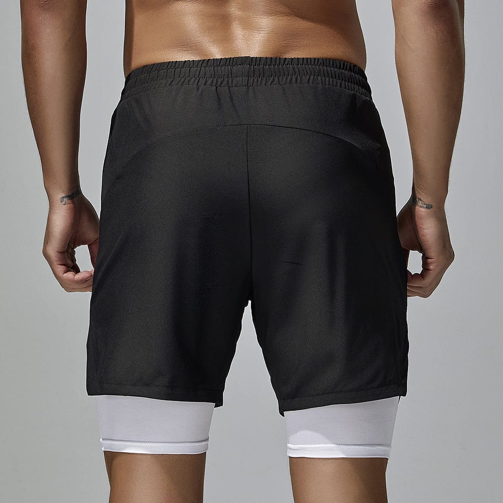 Menaful™ Men's Double-Layer Quick-Dry Fitness Shorts