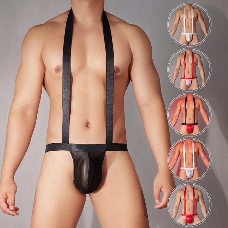 Menaful™ Men's Elastic Thong with Suspenders