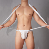 Menaful™ Men's Elastic Thong with Suspenders