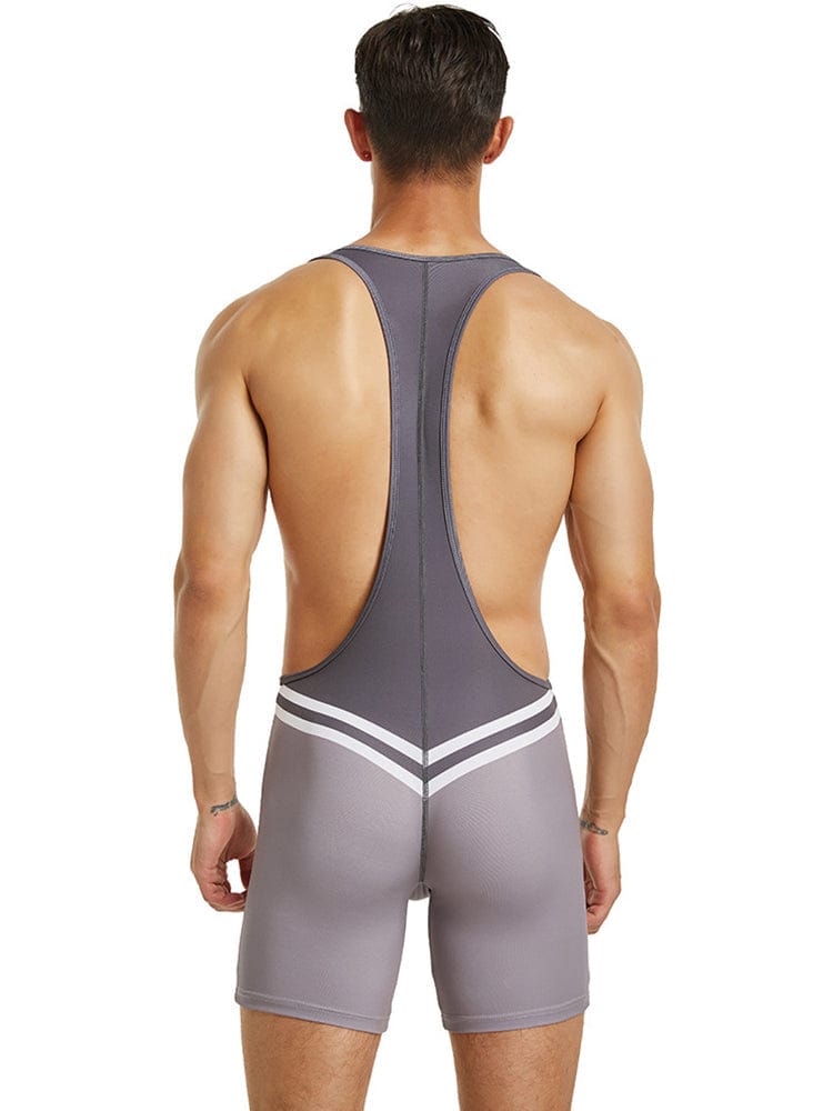 menaful Men's Fitness Bodysuit