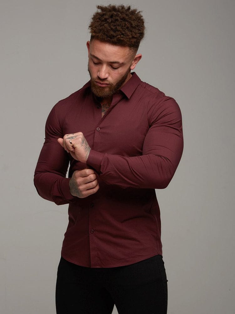 menaful Men's Fitness Long Sleeve Sports Shirt