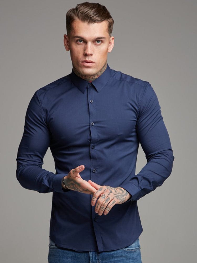 menaful Men's Fitness Long Sleeve Sports Shirt