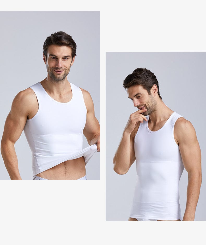 Menaful™ Men's High-Elasticity Sleeveless Tummy Control Vest