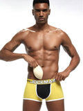 menaful Men's Invisible Padded Sponge Butt Lift Boxer