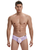 menaful Men's Lace Briefs - Purple