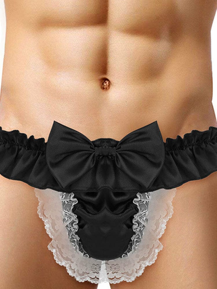 menaful Men's Lace T Panty Thong