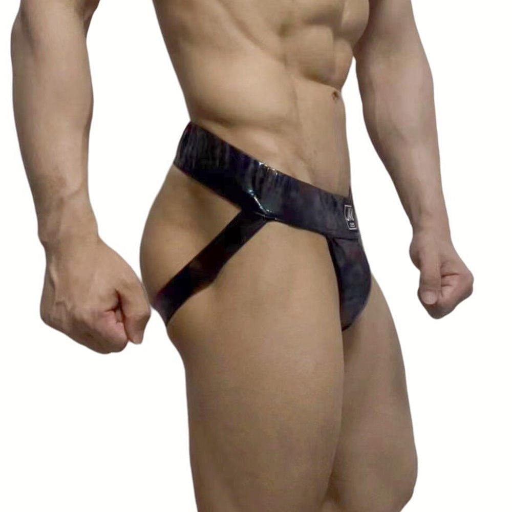 Menaful™ Men’s Laser Faux Leather Sexy Thong